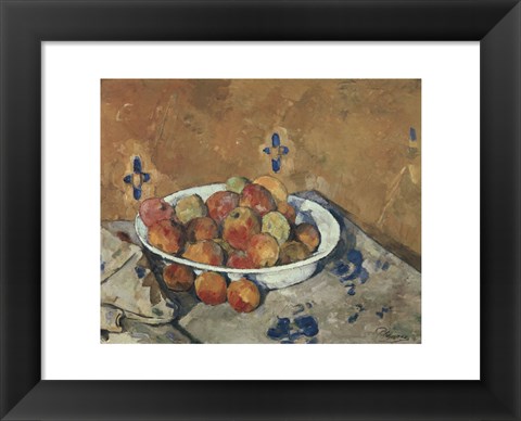 Framed Plate of Apples, c. 1897 Print