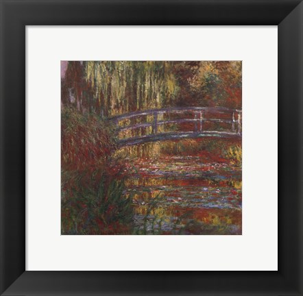 Framed Water Lily Pond, 1900 Print