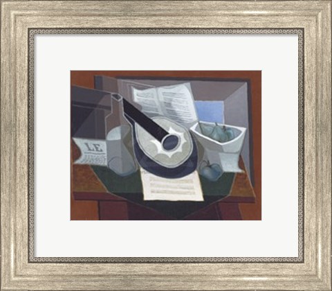 Framed Still Life with a Guitar, 1925 Print