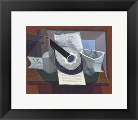 Framed Still Life with a Guitar, 1925 Print