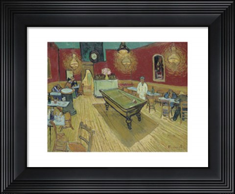 Framed Night Cafe in the Place Lamartine in Arles, c.1888 Print