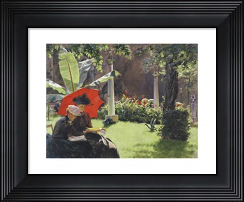 Framed Afternoon in the Cluny Garden, Paris, 1889 Print