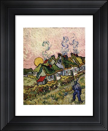 Framed House and Figure, c.1890 Print