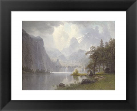 Framed In the Mountains, 1867 Print