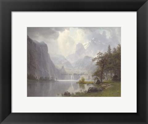 Framed In the Mountains, 1867 Print