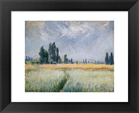 Framed Wheatfield, 1881 Print