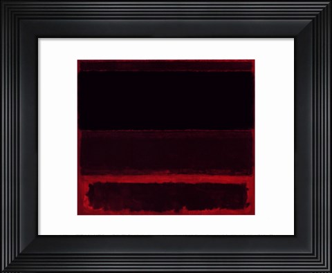 Framed Four Darks in Red, 1958 Print