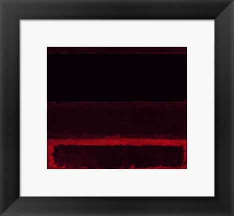 Framed Four Darks in Red, 1958 Print