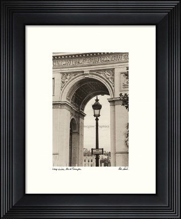 Framed Lamp Inside Arc de Triomphe Print