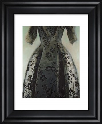 Framed Black Balenciaga Dress Print
