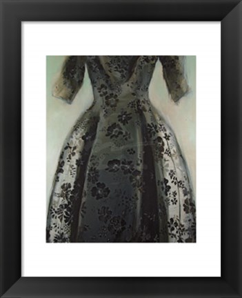 Framed Black Balenciaga Dress Print