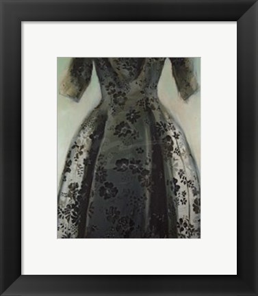 Framed Black Balenciaga Dress Print