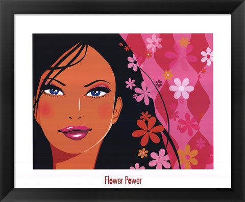 Framed Flower Power Print