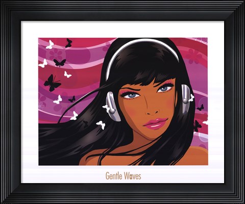 Framed Gentle Waves Print
