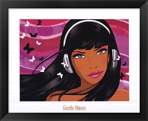 Framed Gentle Waves Print