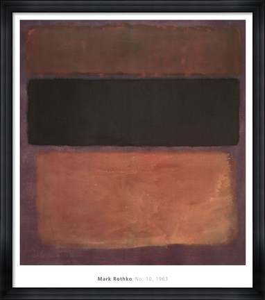 Framed Number 10, 1963 Print