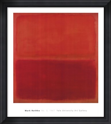 Framed Number 3, 1967 Print