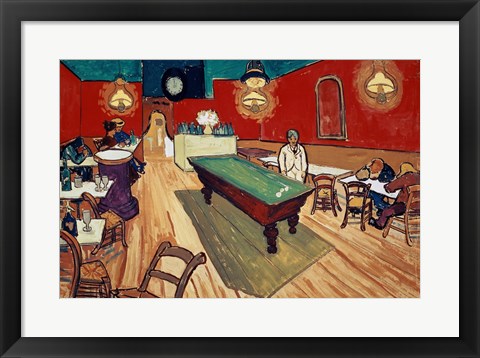 Framed Night Cafe in the Place Lamartine in Arles, c.1888 Print