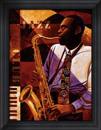Framed Jazz Club Print