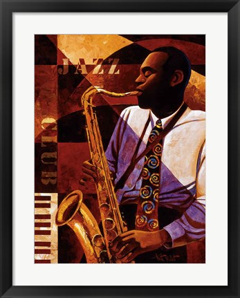 Framed Jazz Club Print