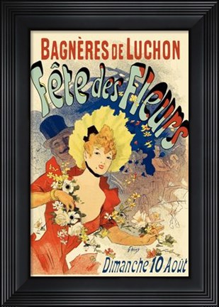 Framed Fete Des Fleurs Print