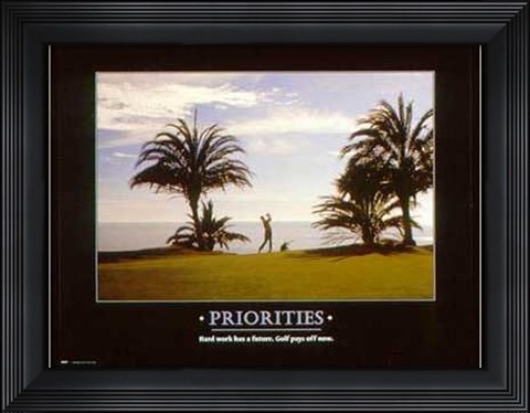 Framed Priorities Print