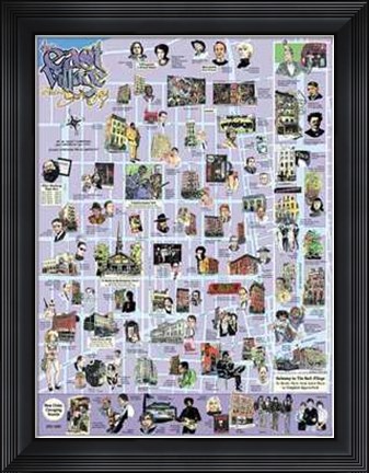 Framed East Village Nyc Print