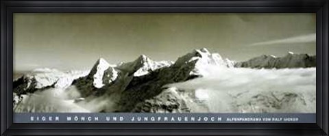 Framed Alpenpanorama Schweiz Print