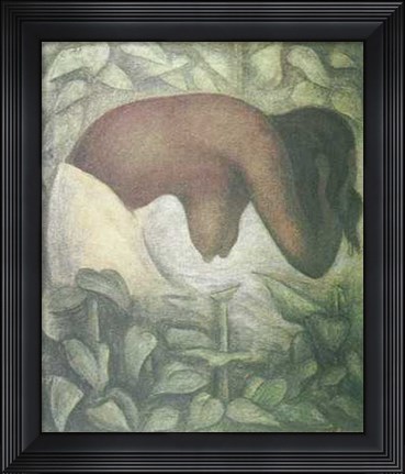 Framed Baile En Tehuantepec Print