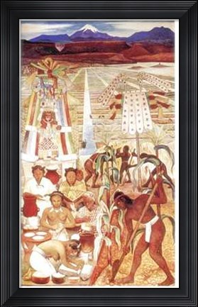 Framed Civilizacion Huasteca Print