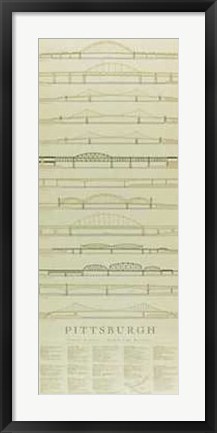 Framed Pittsburgh Bridges Print