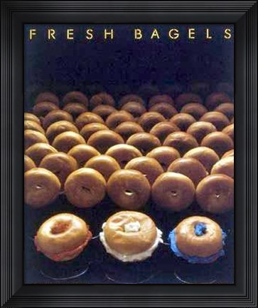 Framed Fresh Bagels Print