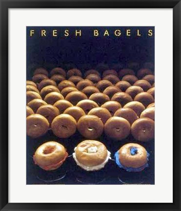 Framed Fresh Bagels Print