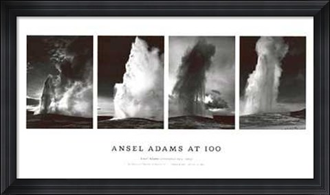 Framed Old Faithful Geyser Print
