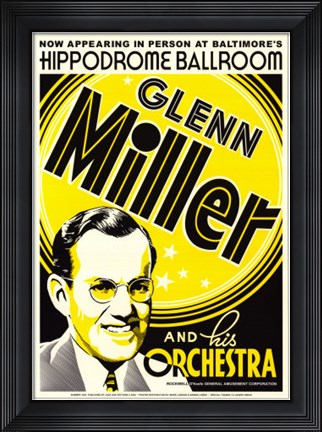 Framed Glenn Miller: Hippodrome Ballroom, Balti Print