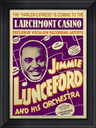 Framed Jimmie Lunceford: Larchmont Casino, 1938 Print