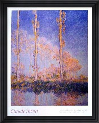 Framed Poplars Print