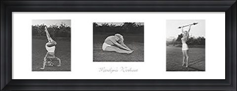 Framed Marilyn&#39;s Workout (triptych) Print
