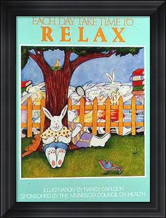 Framed Relax Print
