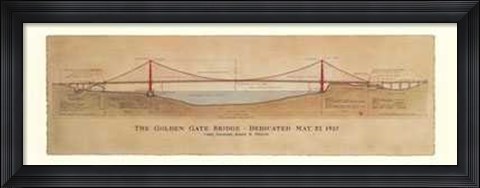Framed Golden Gate Bridge Print