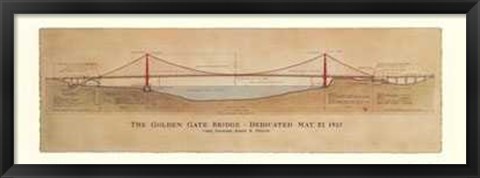 Framed Golden Gate Bridge Print