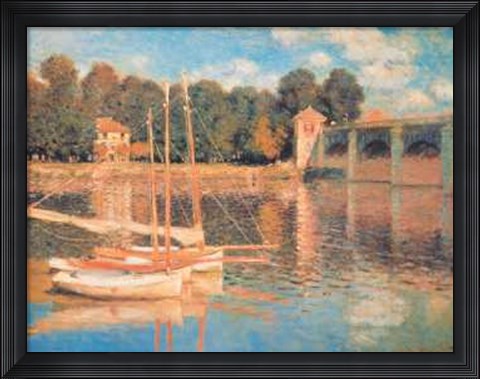 Framed Pont D&#39;argenteuil Print