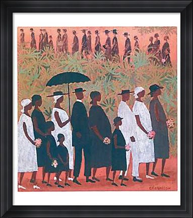 Framed Funeral Procession Print