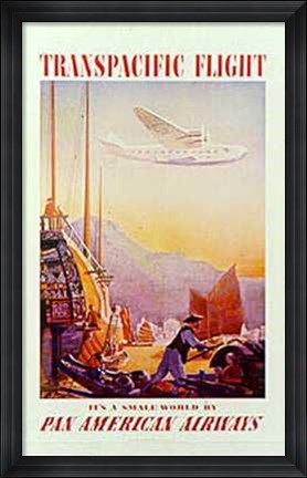 Framed China Clipper Print