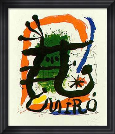 Framed Affiche Lithographie Print