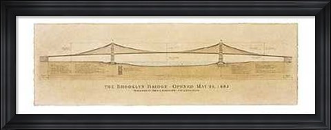 Framed Brooklyn Bridge Print