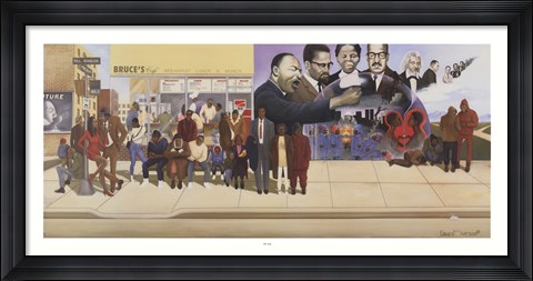 Framed Bus Stop Print