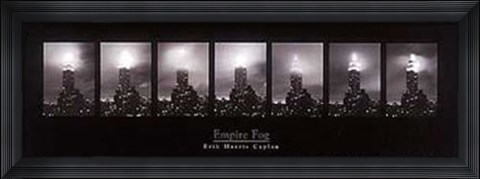 Framed Empire Fog (Bw) Print