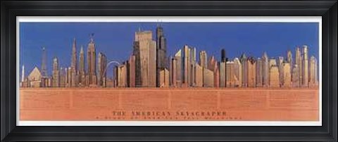 Framed American Skyscraper Print