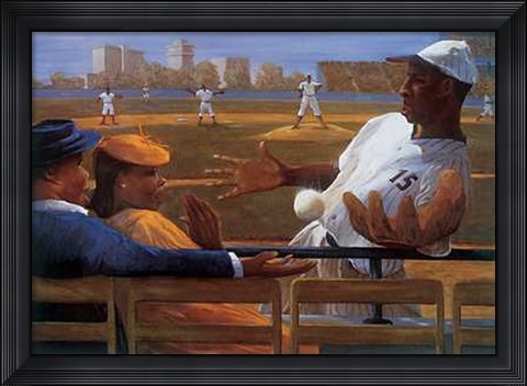 Framed Foul Ball in Fair Territory Print